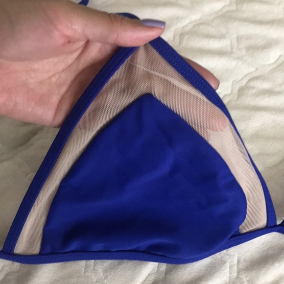 Royal blue swim with sexy mesh detail - Picture 2 of 3